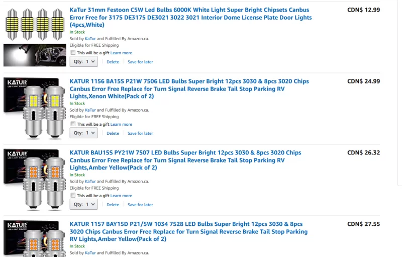 amazon.ca order no headlamps.webp