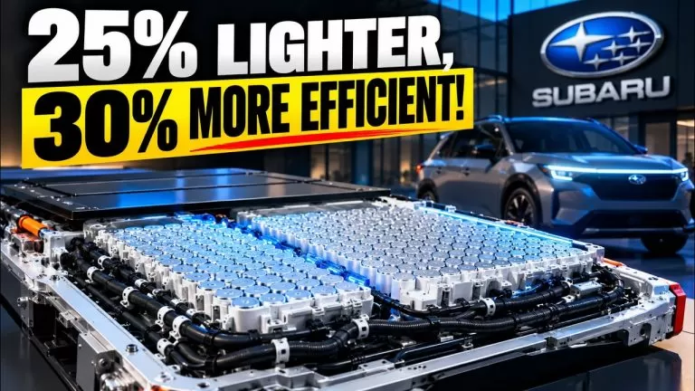 Subaru Unveils Next-Gen EV Battery: 25% Lighter, 20% Denser, 30% More Efficient—Production by 2029