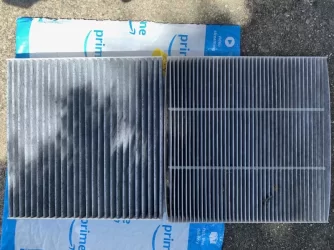 Spearhead Breath Easy BE-182 (left), Original Honda Cabin Filter (right).webp