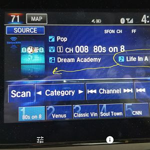 Sirius Screen Change