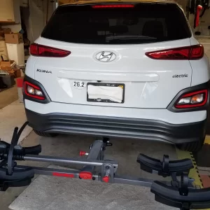 Kona with Draw-Tite & Yakima Two timer extended