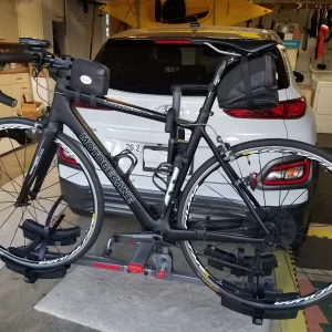 Kona with Draw-Tite & Yakima Two timer with bike