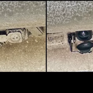 Rear camera dirt protection